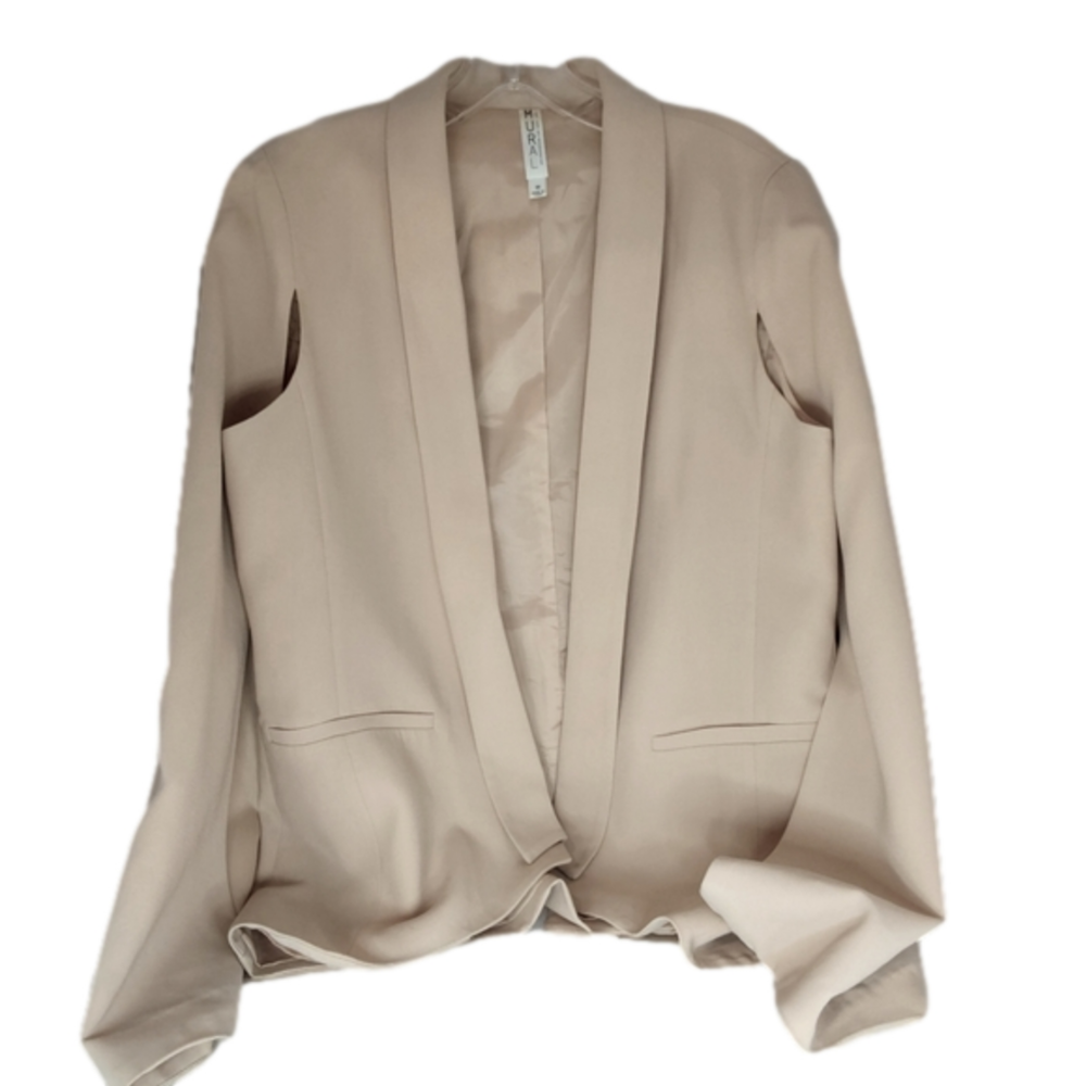 Mural Women's Cream Open-Front Blazer Cape